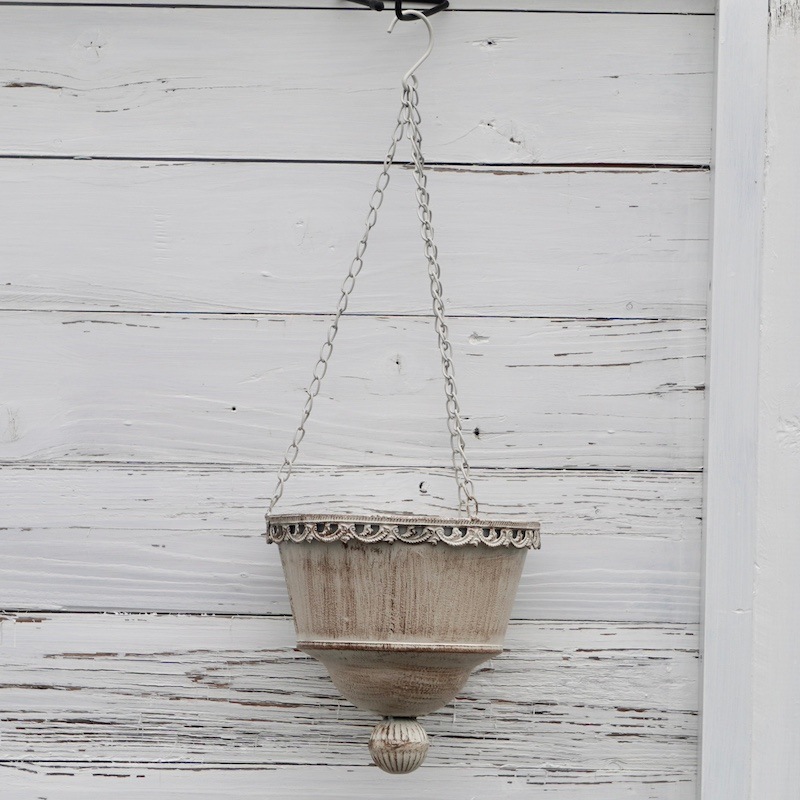 アンティークブリキ・PTシリーズ・ハンギングポット・WH12416