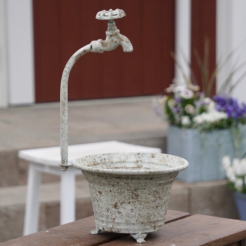 アンティークブリキ・FRシリーズ・蛇口ポット・M