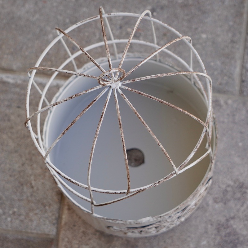 アンティークブリキ・PTシリーズ・バードケージポット・WH12415