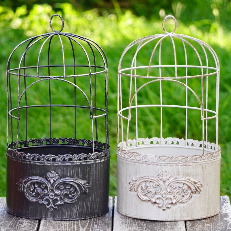 アンティークブリキ・PTシリーズ・バードケージポット・WH12415