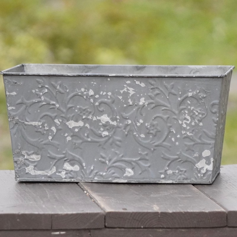 アンティークブリキ・SBシリーズ・プランターGY・IT180