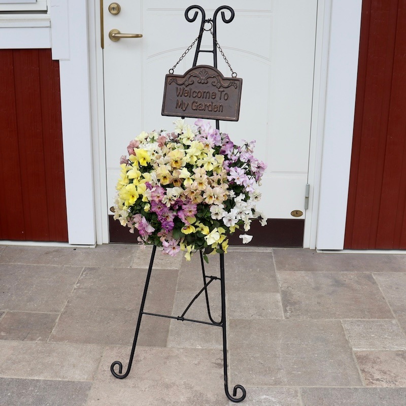 アンティークアイアンオーナメント・Welcome Garden