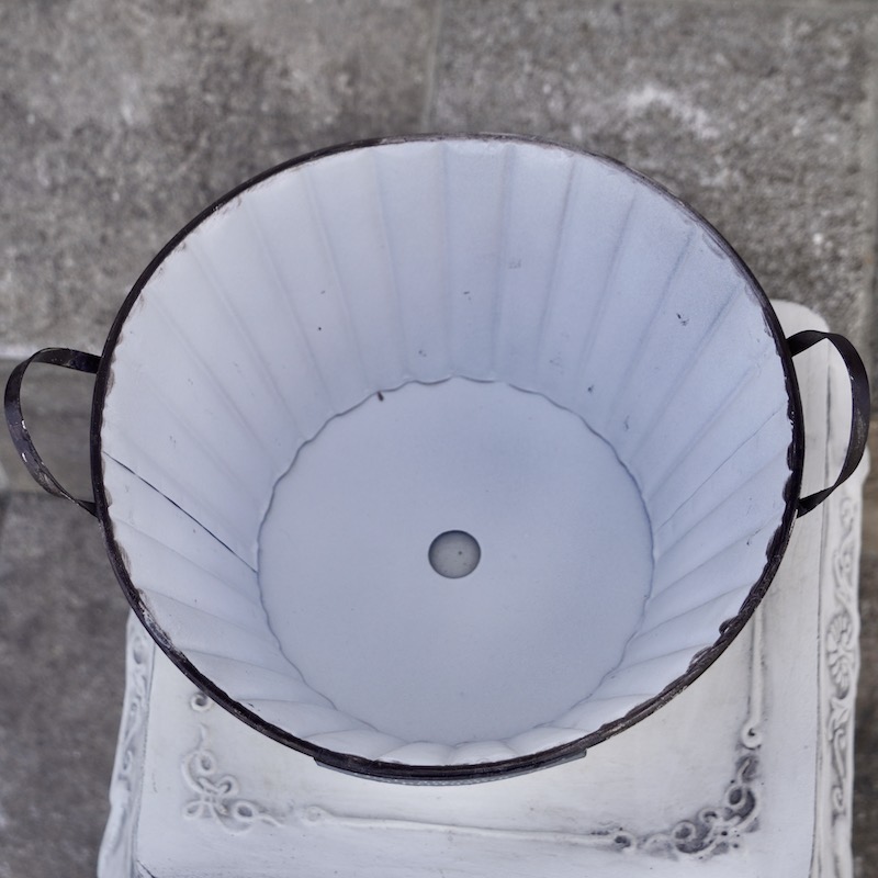 アンティークブリキ・DPシリーズ・ラウンドポット11987