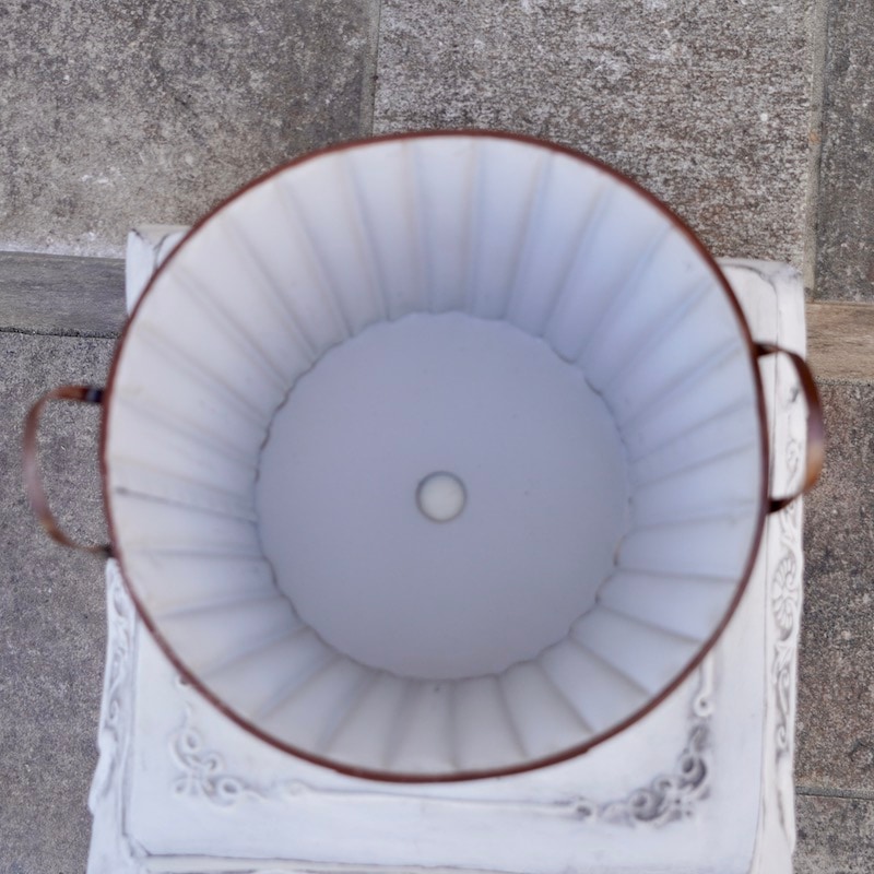 アンティークのブリキ 楽天市場】ブリキプランター レットルサークルL ma 2218