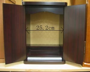 国産品　14号紫檀調厨子型仏壇