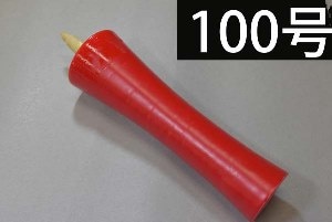 100号　赤　和蝋燭（イカリ型）　インテリア　茶事　報恩講に