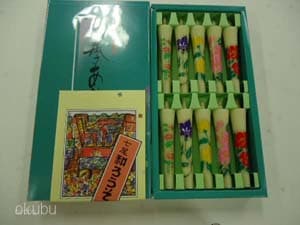 型和蝋燭四季あかりシリーズ　１号　２号プリント絵　メール便発送