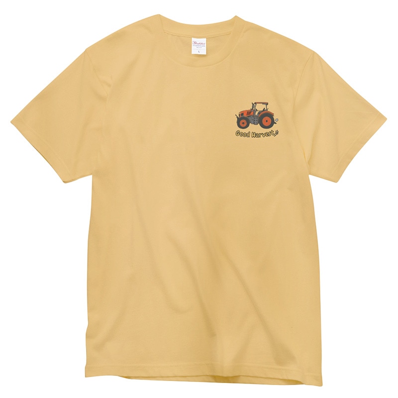 トラクタ ワンポイントTシャツ （スモークイエロー） 子供用120