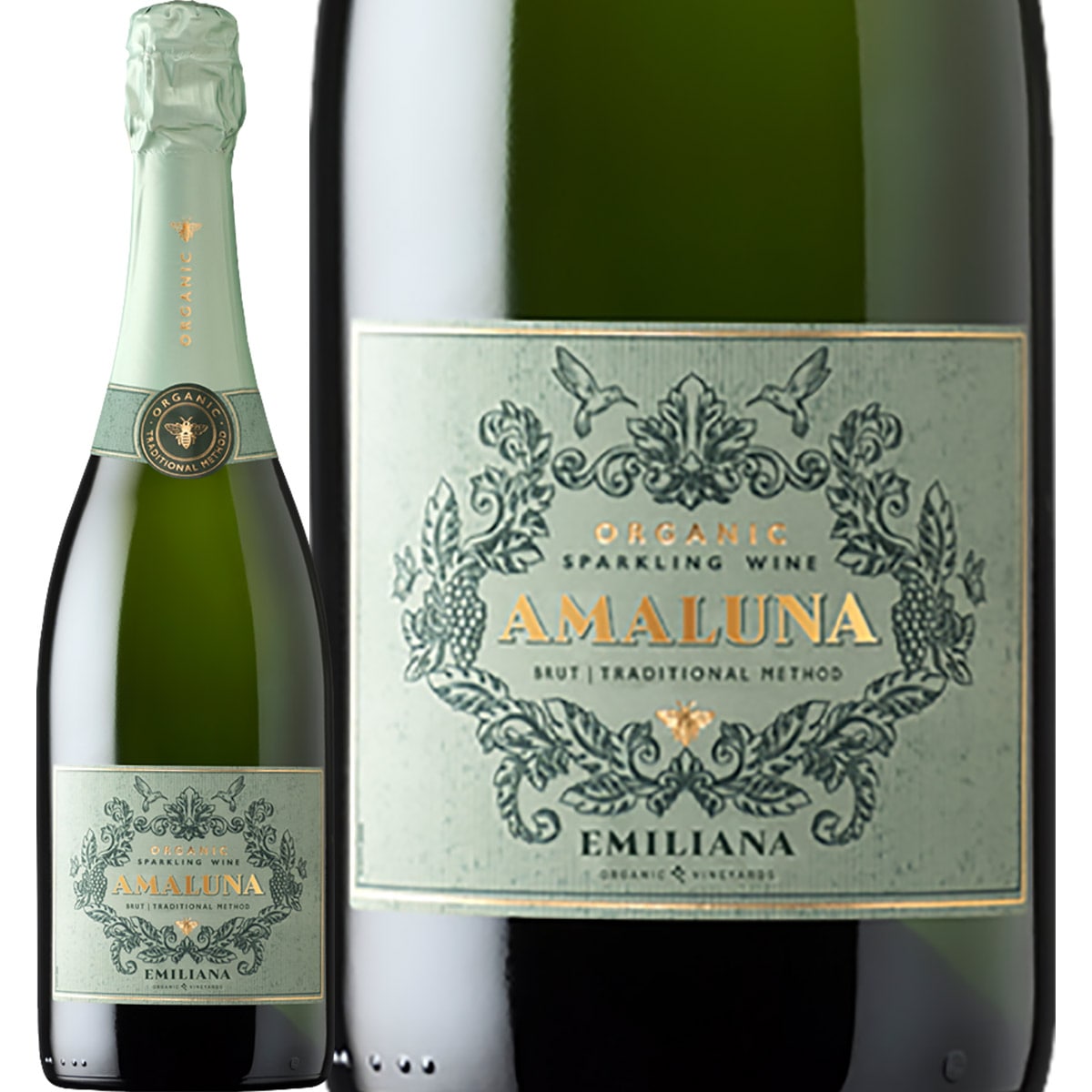 エミリアーナ・アマルナ・オーガニック・スパークリング・ブリュット<br><br>【チリ】【スパークリングワイン】【750ml】【辛口】【Emiliana】