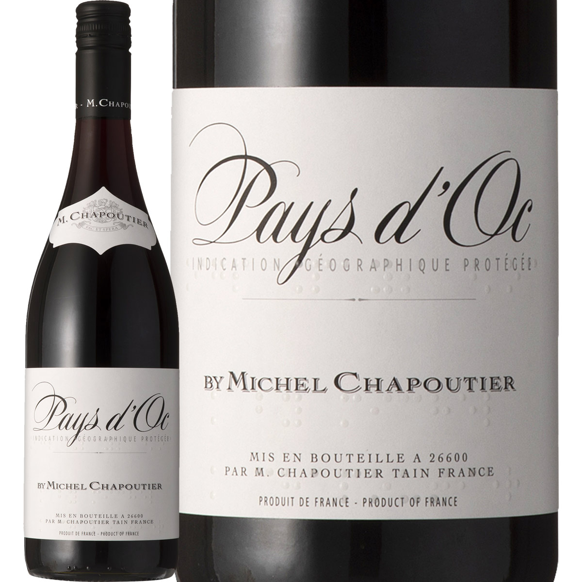 シャプティエ・ペイ・ドック・ルージュ(最新ヴィンテージをお届け)フランス 赤ワイン 750ml ミディアムボディ 辛口 パーカー Chapoutierワイン 赤ワイン 赤 ギフト プレゼント グルナッシュ シラー ラングドック ペイ・オック ビオディナミ カシス ブルーベリー イチゴ