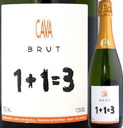 ウ・メス・ウ・ファン・トレス・ブリュット スペイン カバ カヴァ 白スパークリングワイン 750ml 辛口 カタルーニャ ロングセラー dancyu受賞 家飲み向け お手軽スパーク コストパフォーマンス 高評価 ブリュット 瓶熟成15ヶ月 チャレッロ パレリャーダ マカベオ 11.5%