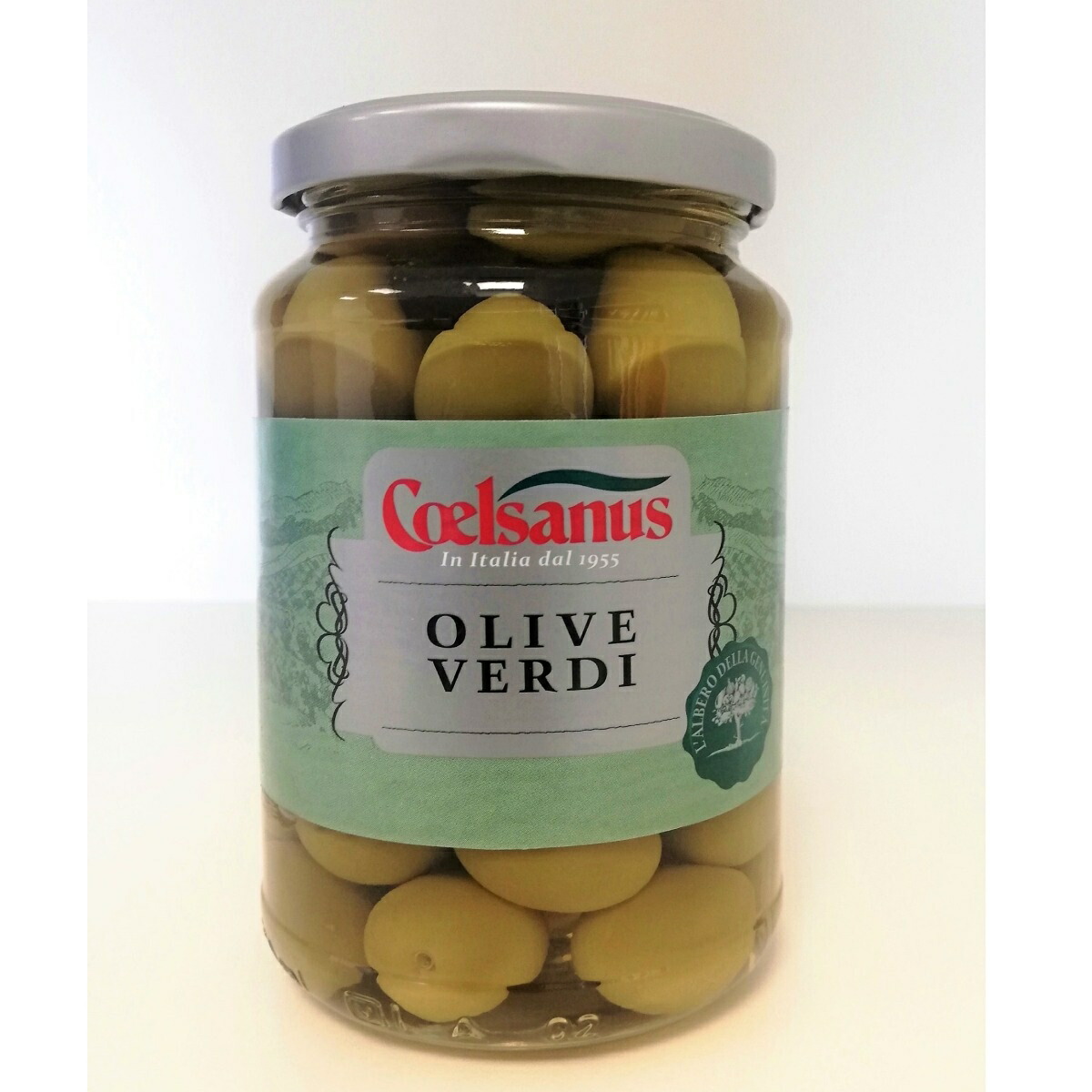 チェルサヌス グリーンオリーブ 360g 瓶【ラッピング不可