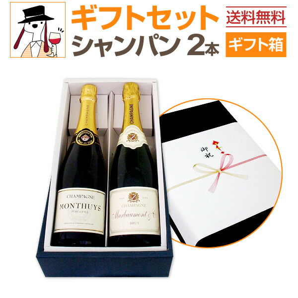 【送料無料】ギフトセット（シャンパン2本セット）