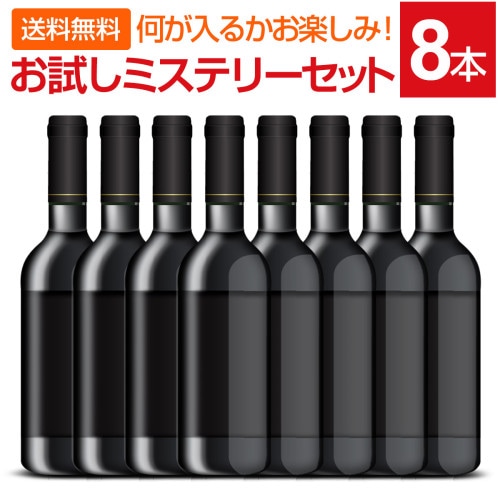 ワインセット 送料無料 当店厳選 お試し ワイン が 8本 入ります