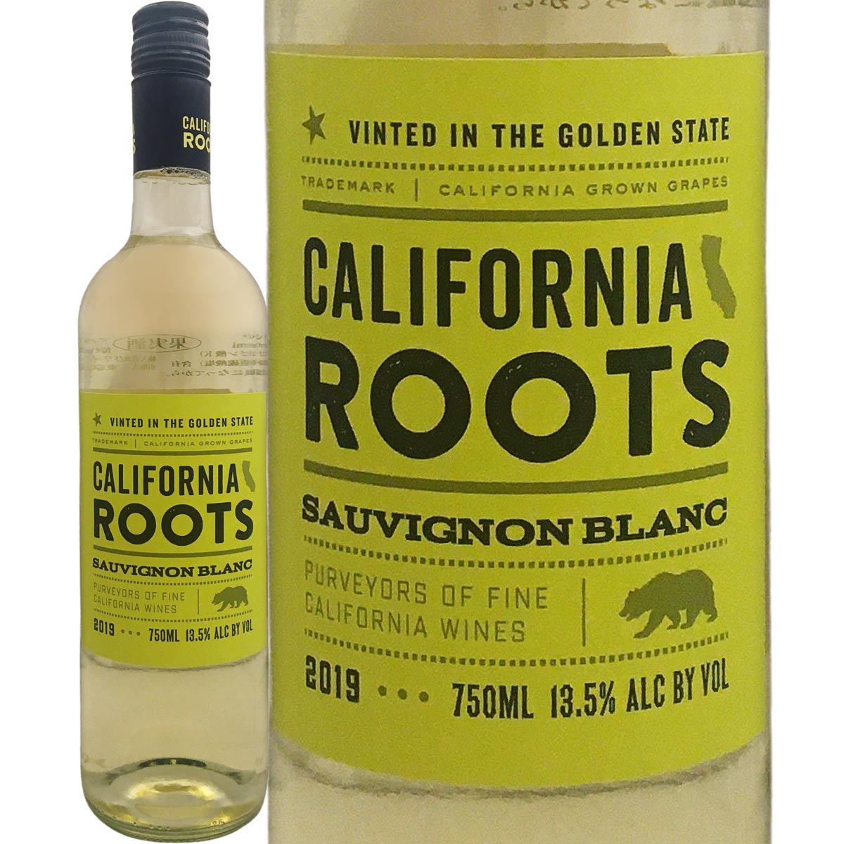 カリフォルニア・ルーツ・ソーヴィニョン・ブラン(ノンヴィンテージ) アメリカ 白ワイン 750ml 辛口 ワイン 白ワイン 白 ギフト プレゼント サステナブル農法 自社畑100% ナパ トリンケロ・ファミリー アルコール13.5% 柑橘 レモン グレープフルーツ パッションフルーツ