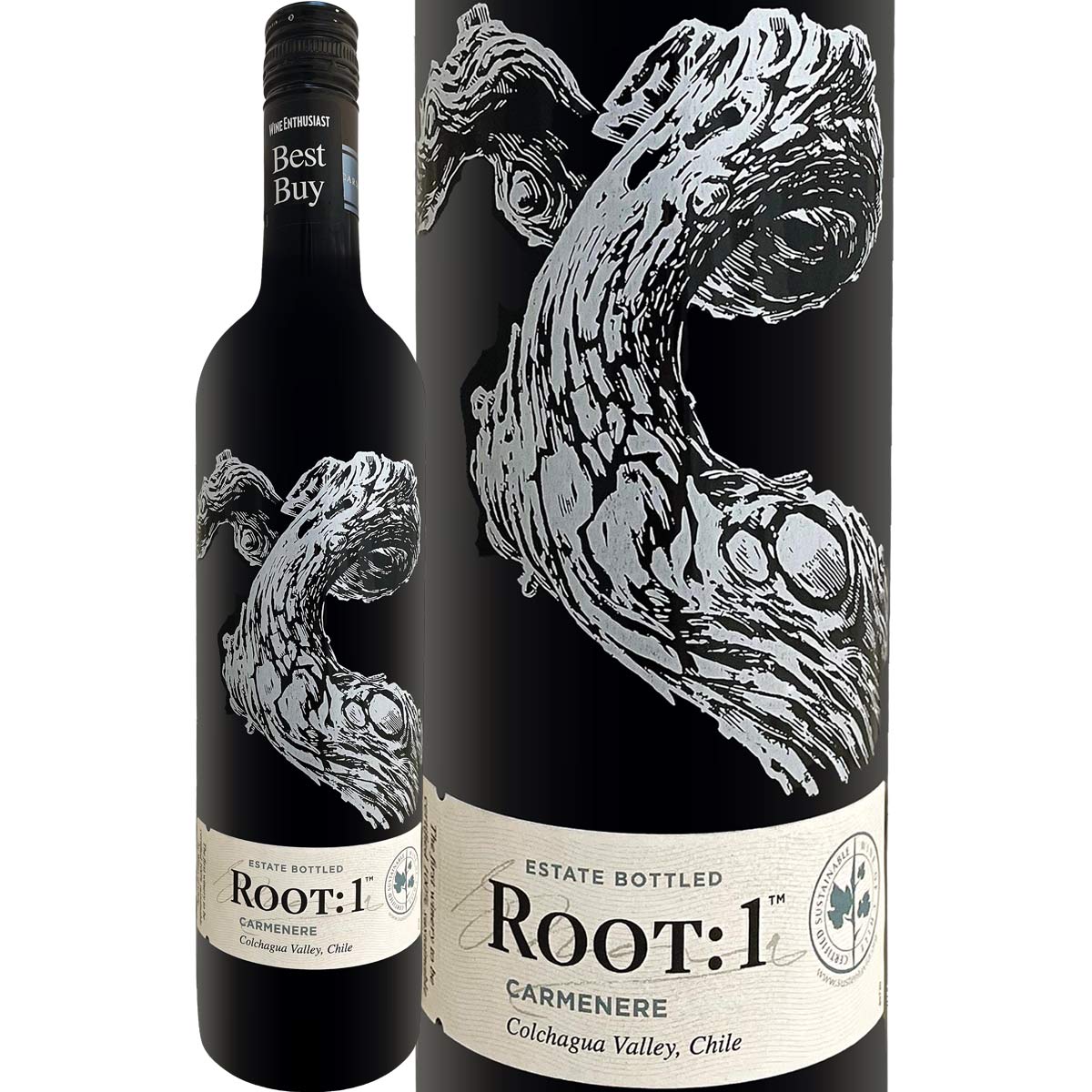 ルート・ワン・カルメネール・レゼルヴァ（最新ヴィンテージ）<br><br>【チリ】【赤ワイン】【750ml】【辛口】【フルボディ】【Root One】【Ventisquero】