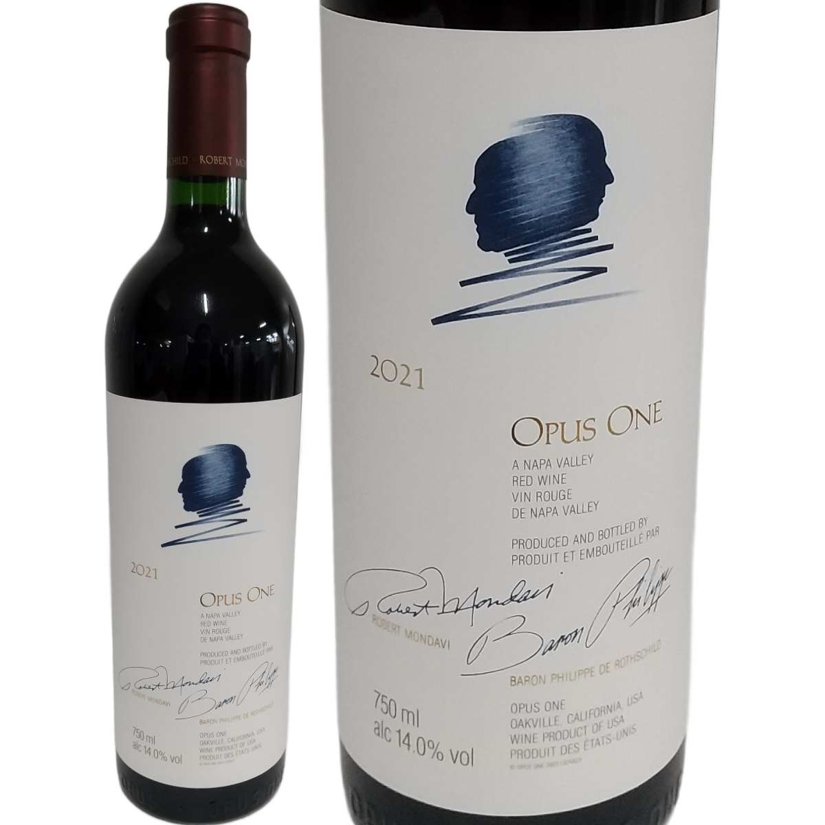 オーパス・ワン 2021 アメリカ 赤ワイン 750ml フルボディ 辛口 ジェームズサックリング99点 Opus One ワイン 赤ワイン 赤 ギフト プレゼント カリフォルニア　グランヴァン