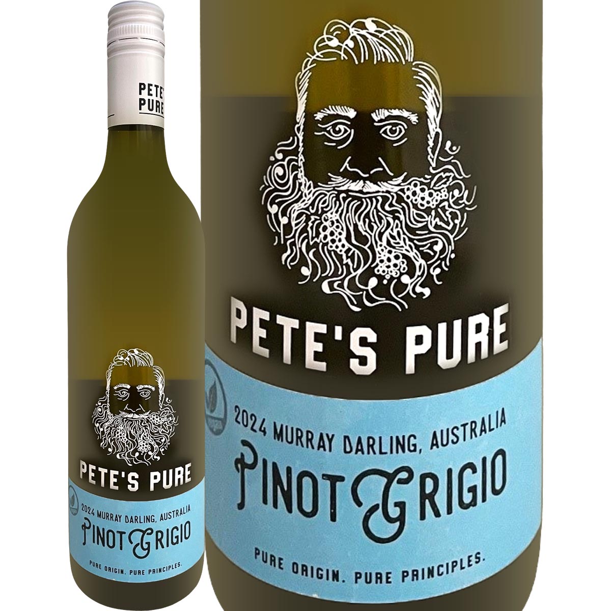 ピーツ・ピュア・オーストラリア・ピノ・グリージョ（最新ヴィンテージ）<br><br>白ワイン オーストラリア 750ml 辛口 Pete's Pure Australia Murray Darling