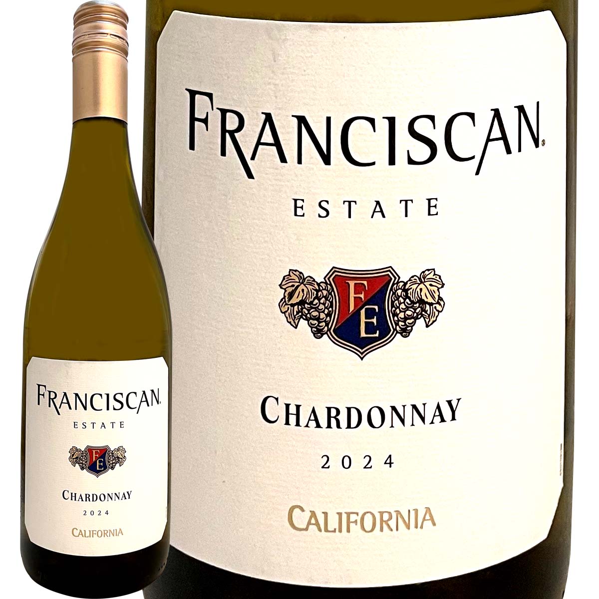 フランシスカン・カリフォルニア・シャルドネ 2024<br><br>【アメリカ】【白ワイン】【750ml】【辛口】【Franciscan】