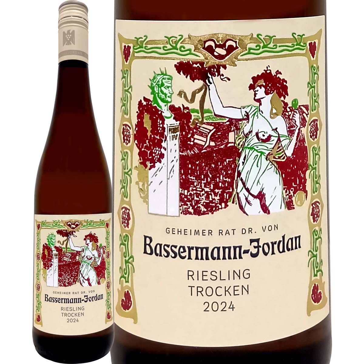 Dr.Von．バッサーマン・ヨルダン　リースリング・トロッケン　2024<br><br>【ドイツ】【白ワイン】【750ml】【辛口】【オーガニック認証（EUリーフ）】