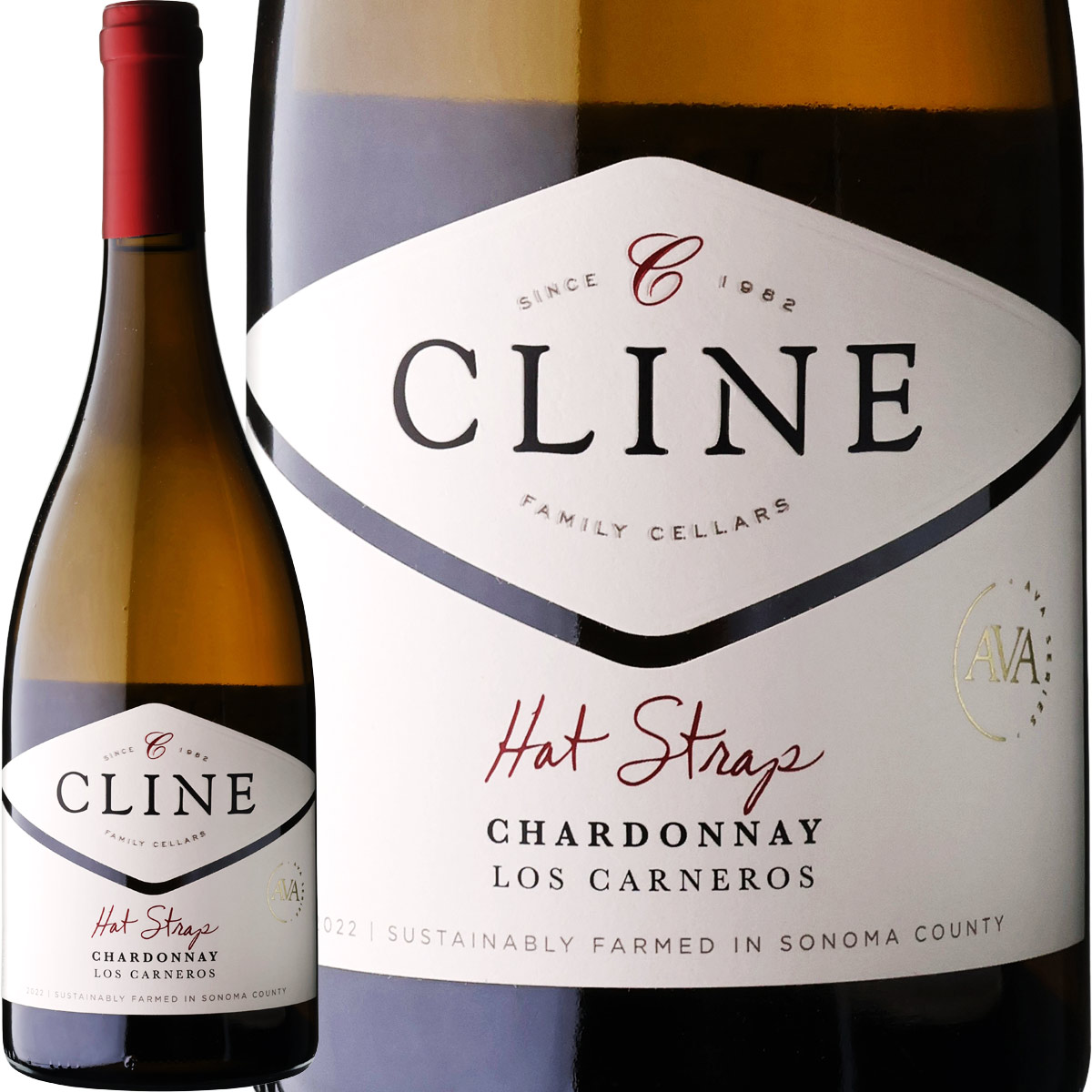 クライン・ハット・ストラップ・シャルドネ2022<br><br>【白ワイン】【アメリカ】【750ml】【Cline】