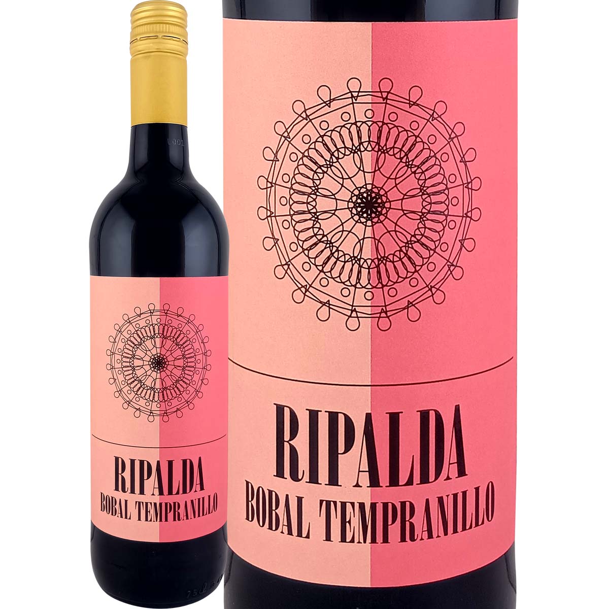 リパルダ・ボバル・テンプラニーリョ（最新ヴィンテージでのお届け）<br><br>スペイン 赤ワイン 750ml ミディアムボディ ウティエル・レケナ バレンシア州 樹齢100年以上 古木 高樹齢 世界最高ワイン生産協同組合 コビニャス 当店完全オリジナルラベル