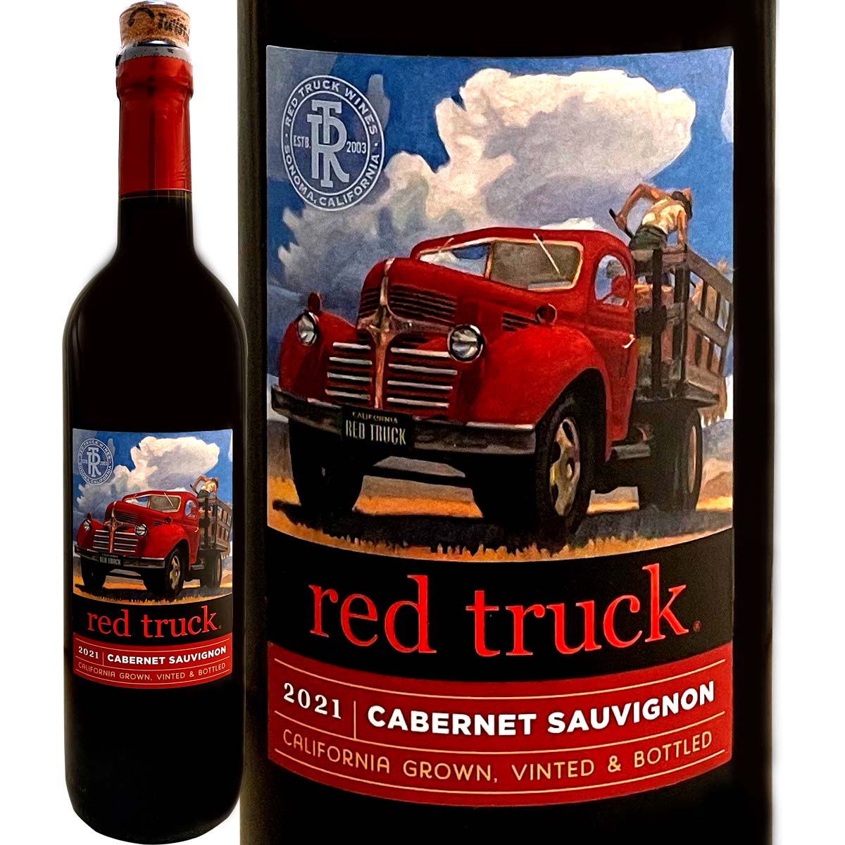 レッド・トラック・カリフォルニア・カベルネ・ソーヴィニョン2021 アメリカ 750ml カベルネ ブドウ酒 結婚記念日 お祝い 誕生日プレゼント クリスマス 記念日 新世界 ニューワールド 辛口 ミディアムフルボディ ワイン 赤 ギフト