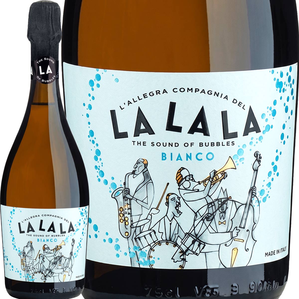 チェヴィコ≪ラ・ラ・ラ≫スプマンテ・ビアンコ イタリア 白スパークリングワイン 750ml 辛口スプマンテ