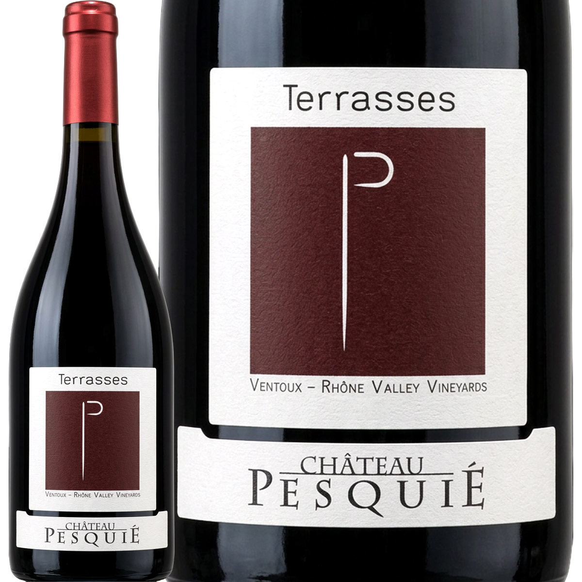シャトー・ペスキエ・キュヴェ・レ・テラス 2023 Cotes du Ventoux コート・デュ・ヴァントゥー 南フランス ローヌ地方 フランス産 赤ワイン フルボディ グルナッシュ60% シラー40% 750ml パーカー91点 パーカー高得点 コストパフォーマンス 完売2万7千本 チェリー