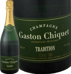 ガストン・シケ・シャンパーニュ・ブリュット・トラディッション<br><br>【フランス】【白スパークリングワイン】【750ml】【ミディアムボディ】【辛口】
