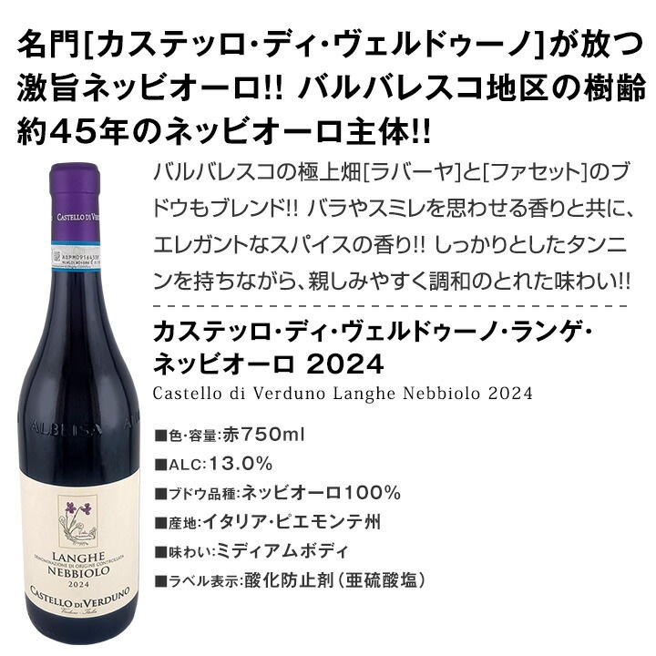 送料無料☆60セット限り】銘醸ピエモンテ≪赤・白≫アソート4本セット