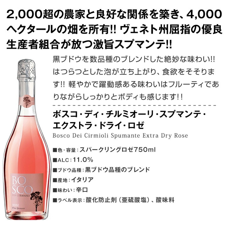 【送料無料】 2000円以上もお得！イタリアの泡を飲み尽くす！厳選スプマンテ6本セット