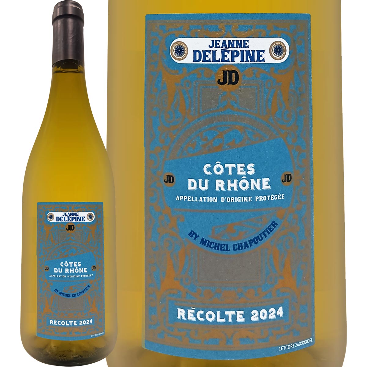 ジャンヌ・デレピーヌ・コート・デュ・ローヌ・ブラン・バイ・ミシェル・シャプティエ　2024<br><br>フランス 750ml シャプティエ