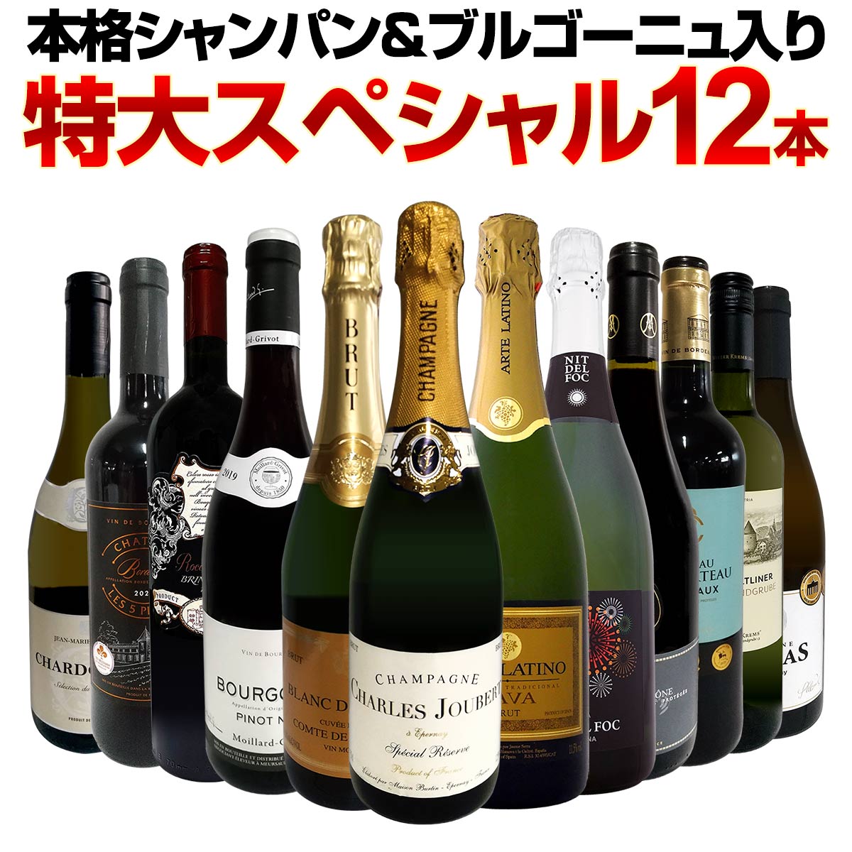 送料無料】第36弾！本格シャンパン＆ブルゴーニュ入り！特大スペシャル