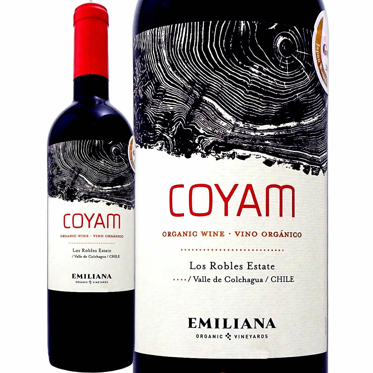 エミリアーナ・ヴィンヤーズ・コヤム　2022 チリ 赤ワイン 750ml 辛口 オーガニック 有機栽培 フルボディ