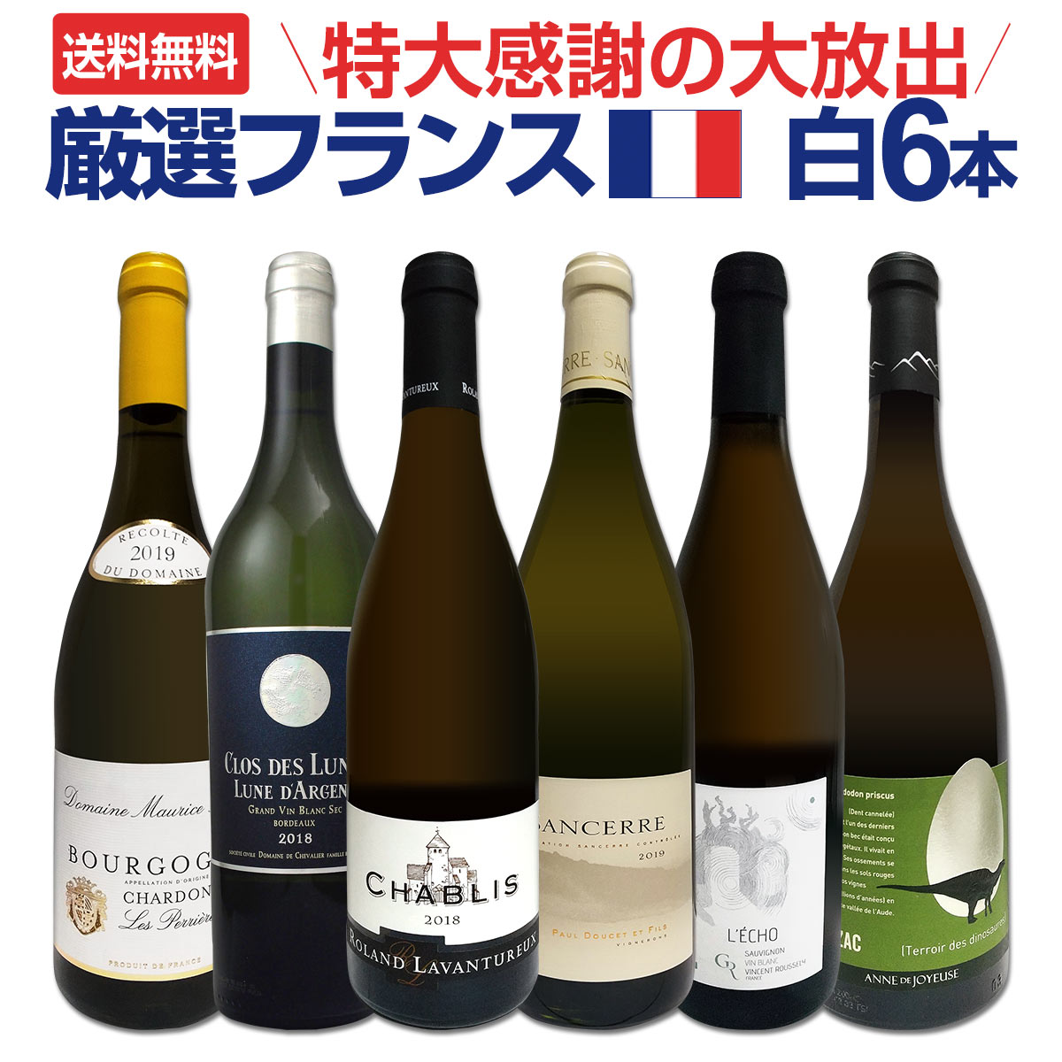 送料無料】特大感謝の厳選フランス白ワイン大放出6本セット!! | ワイン
