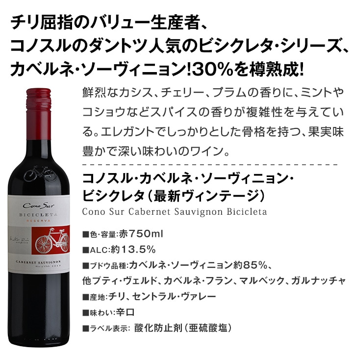 送料無料】今や輸入量ナンバーワンに輝くチリ！人気のカベルネ