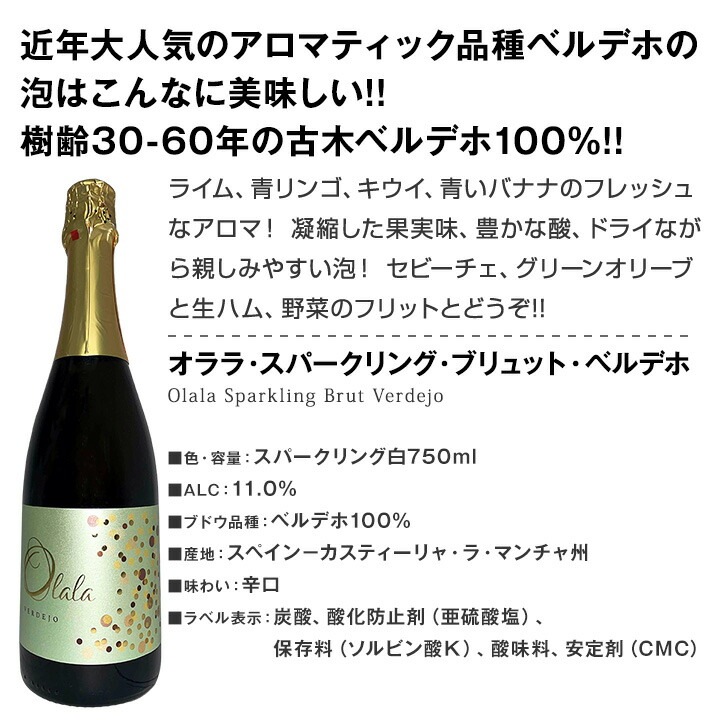 送料無料】第52弾！シャンパン入り！辛口スパークリングワイン12本