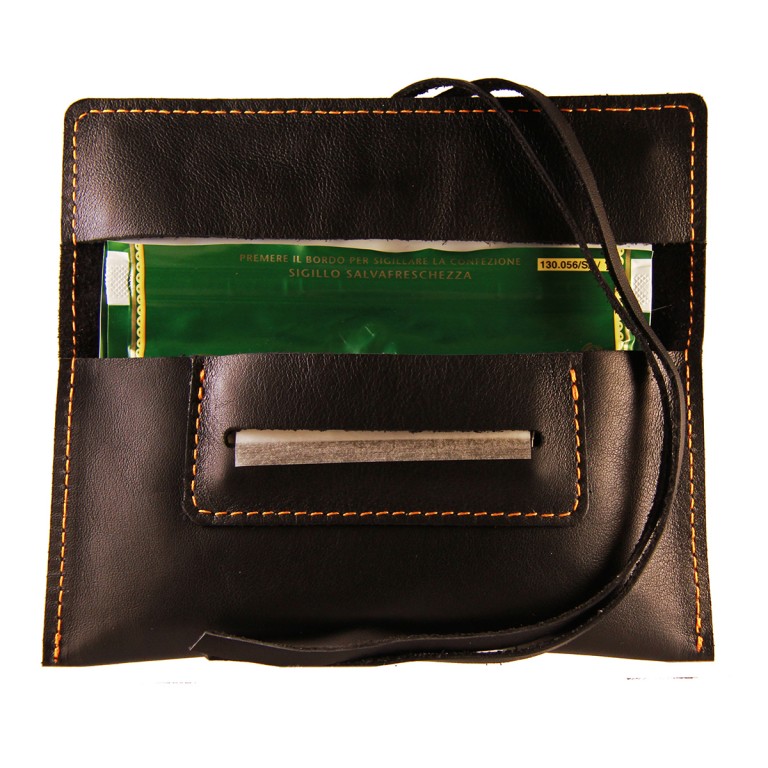 Pouch & Pouch 青かっ ボルドーW. A.ブラウン / シャグポーチ 