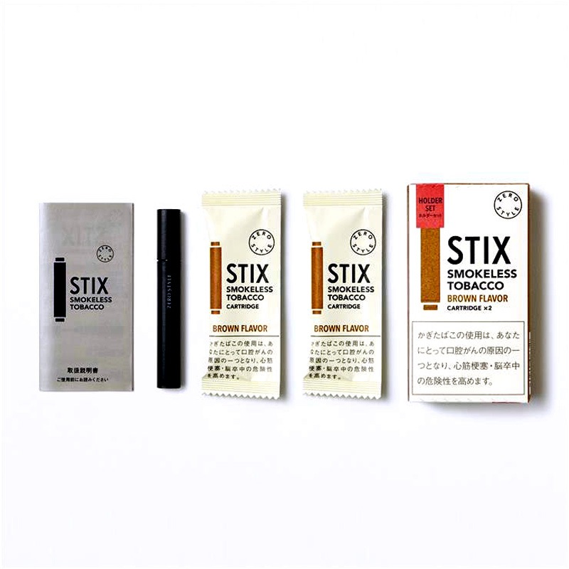 ゼロスタイル・スティックス・ブラウンフレーバー＿ホルダーセット
