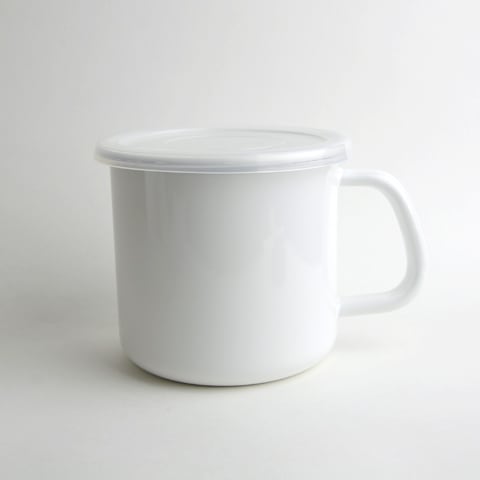 野田琺瑯 持ち手付ストッカー丸型（S）｜恵文社一乗寺店 オンライン