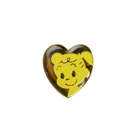 ハート型キャラクターピンバッジ 原田治ピンバッジ ハートのジル｜恵文社一乗寺店 オンラインショップ
