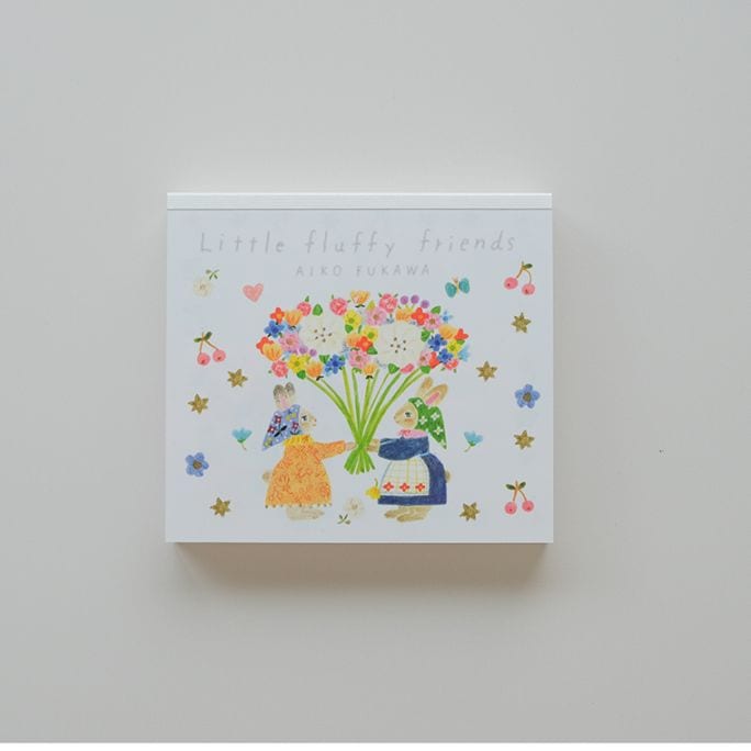 aiko fukawa さん ブロックメモ Little Friends Aiko Fukawa ブロックメモ Little fluffy friends