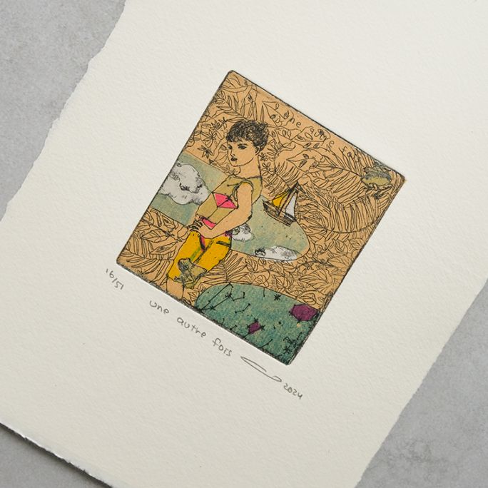 15)イシイアツコ 銅版画作品「une auttre fois」｜恵文社一乗寺店