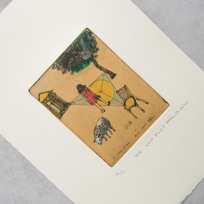 16)イシイアツコ 銅版画作品「MOI NON PLUS」｜恵文社一乗寺店