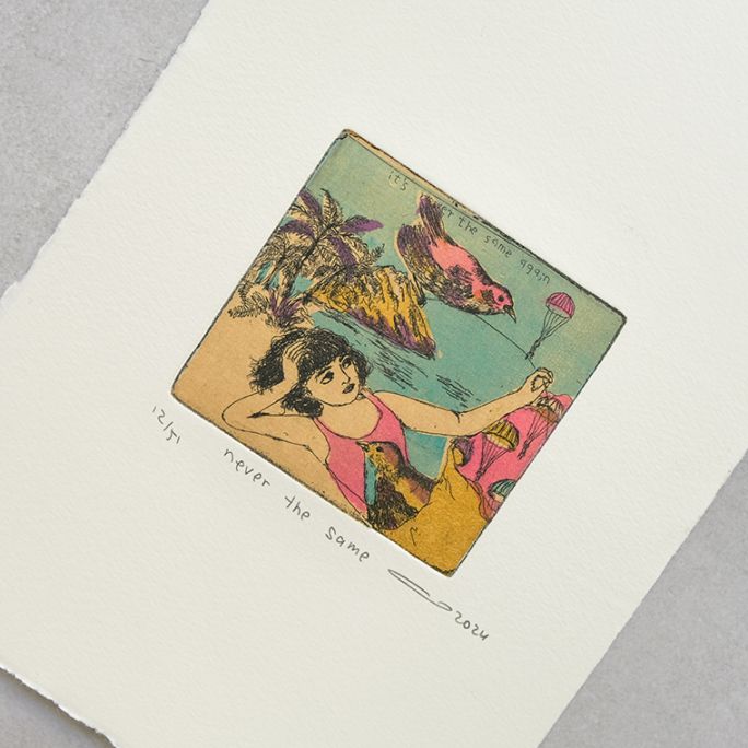 26)イシイアツコ 銅版画作品「never the same」｜恵文社一乗寺店