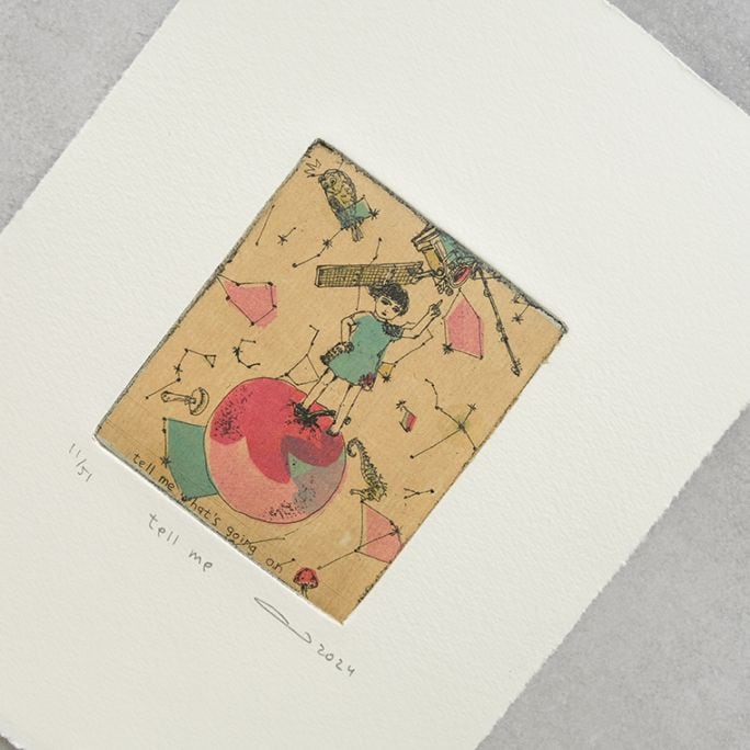 27)イシイアツコ 銅版画作品「tell me」｜恵文社一乗寺店 オンライン