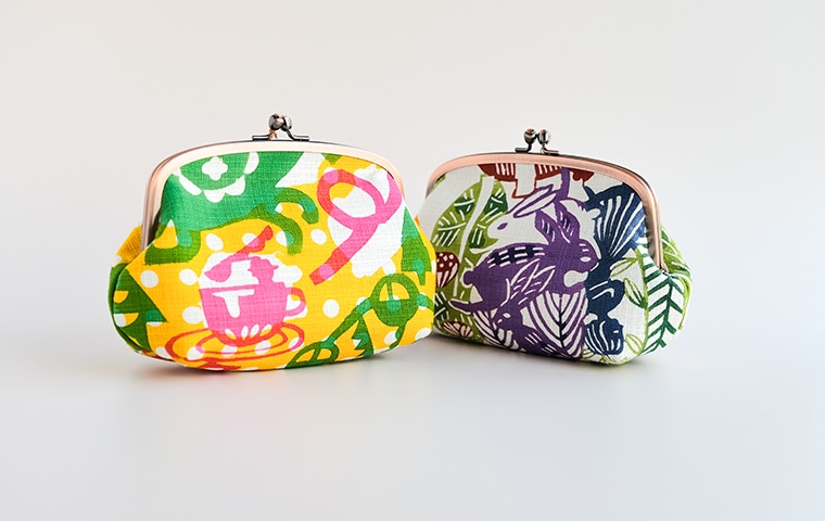 かのん様ご予約　　着付け　がま口　ポーチ　紬 かのん様ご予約 着付け がま口 ポーチ 紬