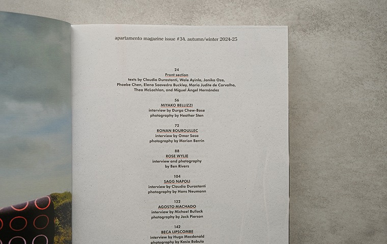 APARTAMENTO ISSUE #34 Autumn/Winter 2024 ｜恵文社一乗寺店