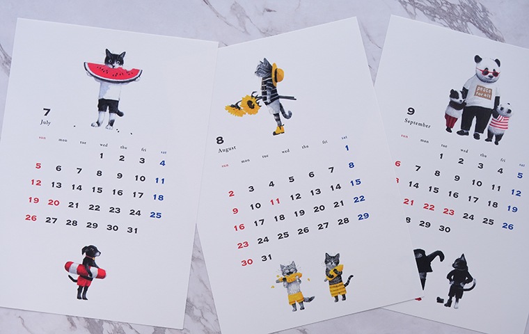 牧野千穂カレンダー2026「 Love and All That 」｜恵文社一乗寺店